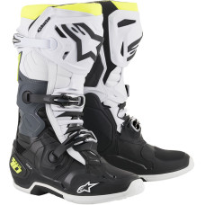 МОТОБОТЫ Alpinestars (34102137) белый чёрный TECH 10 //YLW 11