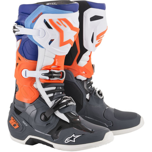 МОТОБОТЫ Alpinestars (34102154) оранжевый серый синий TECH 10 // 12
