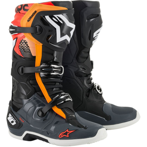 МОТОБОТЫ Alpinestars (34102375) оранжевый серый чёрный TECH 10 // 13