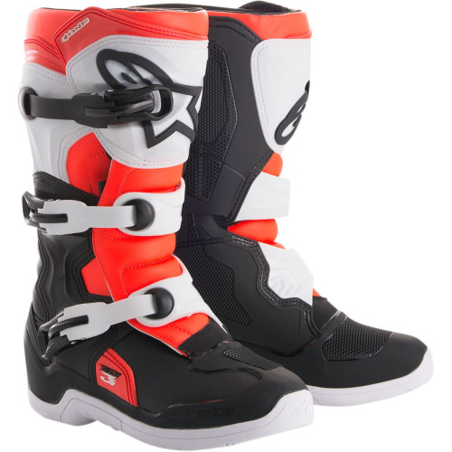 МОТОБОТЫ Alpinestars (34110409) внедорожное чёрный подростковый белый красный T3S // 7 TECH 3S // 7