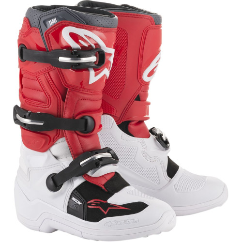 МОТОБОТЫ Alpinestars (34110488) серый белый красный TECH7S // 5
