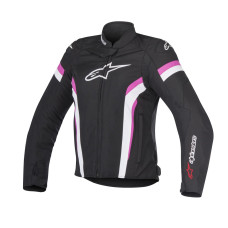 МОТО КУРТКА Alpinestars (28221031) средний чёрный белый 4W TGP+R V2 /FU M WOMENS STELLA T-GP PLUS R V2 SPORT RIDING //FUCHSIA
