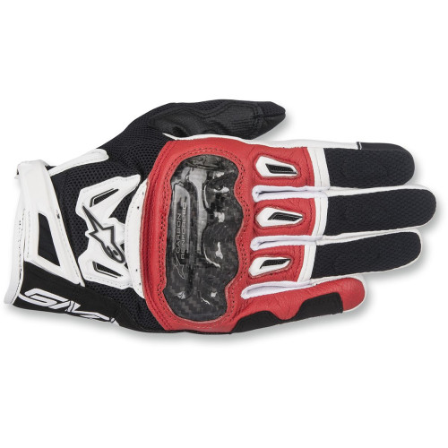 ПЕРЧАТКИ Alpinestars (33013005) карбон чёрный белый красный SMX-2 AC B/R/W 3X V2 SMX-2 AIR V2 PERFORMANCE LEATHER // 3X-LARGE
