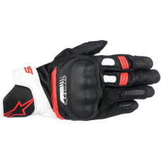 ПЕРЧАТКИ Alpinestars (33013042) чёрный белый длинный красный SP-5 B/W/R S SP-5 PERFORMANCE LEATHER // SMALL