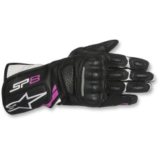 ПЕРЧАТКИ Alpinestars (33020575) средний чёрный белый длинный 4W SP-8 B/W/P M V2 WOMENS STELLA SP-8 V2 PERFORMANCE LEATHER //FUCHSIA