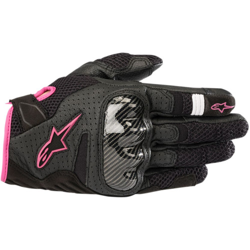 ПЕРЧАТКИ Alpinestars (33020627) чёрный дорожное 4W SMX1 AIR-2 B/F L WOMENS STELLA SMX-1 AIR V2 RIDING /FUCHSIA LARGE
