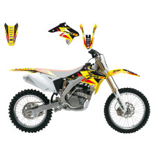 НАКЛЕЙКИ НАБОР Blackbird Racing (43024208) RM-Z DR 250 жёлтый чёрный красный набор(комплект) 3 DREAM 3 //