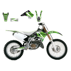 НАКЛЕЙКИ НАБОР Blackbird Racing (43024218) KX DR 250 125 чёрный зелёный белый набор(комплект) 3 / DREAM 3 //