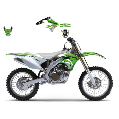 НАКЛЕЙКИ НАБОР Blackbird Racing (43024222) KX-F DR 450 чёрный зелёный белый набор(комплект) 3 DREAM 3 //