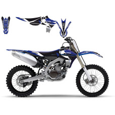 НАКЛЕЙКИ + ЧЕХОЛ СИДУШКИ Blackbird Racing (43024275) YZ-F 450 чёрный белый синий набор(комплект) DREAM 3 GRAPHIC + //