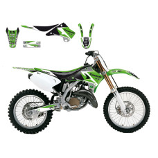 НАКЛЕЙКИ + ЧЕХОЛ СИДУШКИ Blackbird Racing (43024292) KX чёрный зелёный белый набор(комплект) 1/2 DREAM 3 GRAPHIC + //