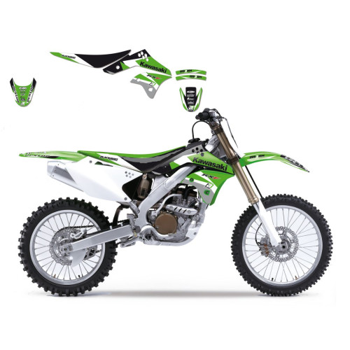 НАКЛЕЙКИ + ЧЕХОЛ СИДУШКИ Blackbird Racing (43024638) KX-F чёрный зелёный белый набор(комплект) DREAM 3 GRAPHIC + //