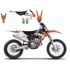 НАКЛЕЙКИ + ЧЕХОЛ СИДУШКИ Blackbird Racing (43024640) SX-F оранжевый чёрный белый набор(комплект) DREAM 3 GRAPHIC + //