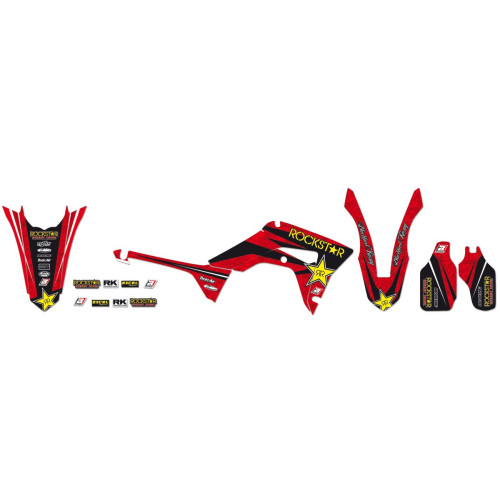 НАКЛЕЙКИ НАБОР Blackbird Racing (43025051) CR-F(R) жёлтый чёрный красный набор(комплект) RSTAR ROCKSTAR ENERGY //