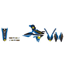 НАКЛЕЙКИ НАБОР Blackbird Racing (43025054) WR-F жёлтый чёрный синий набор(комплект) RSTAR ROCKSTAR ENERGY //