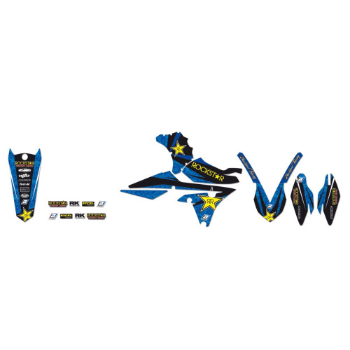 НАКЛЕЙКИ НАБОР Blackbird Racing (43025058) YZ-F жёлтый чёрный синий набор(комплект) RSTAR ROCKSTAR ENERGY //