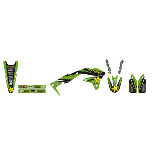 НАКЛЕЙКИ НАБОР Blackbird Racing (43025070) KX жёлтый чёрный зелёный набор(комплект) RSTAR ROCKSTAR ENERGY //
