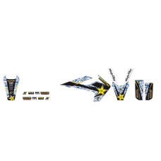 НАКЛЕЙКИ НАБОР Blackbird Racing (43025086) TE TC жёлтый чёрный белый синий набор(комплект) RSTAR /FC//FE ROCKSTAR ENERGY ///