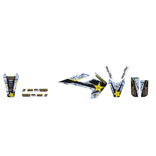 НАКЛЕЙКИ НАБОР Blackbird Racing (43025087) TE TC жёлтый чёрный белый синий набор(комплект) RSTAR /FC//FE ROCKSTAR ENERGY ///