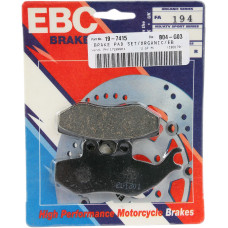 ТОРМОЗНЫЕ КОЛОДКИ Ebc (17200011) ORGANIC FA194 FA SERIES ORGANIC