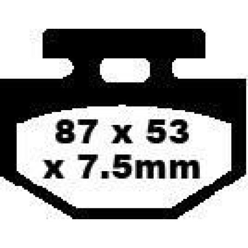 ТОРМОЗНЫЕ КОЛОДКИ Ebc (17200263) SFA176 SFA SERIES ORGANIC