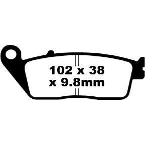 ТОРМОЗНЫЕ КОЛОДКИ Ebc (17200264) SFA196 SFA SERIES ORGANIC