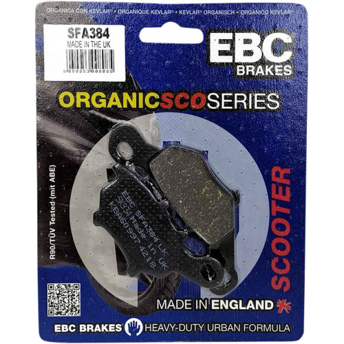 ТОРМОЗНЫЕ КОЛОДКИ Ebc (17200267) SFA384 SFA SERIES ORGANIC