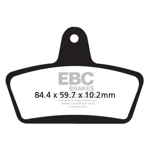 ТОРМОЗНЫЕ КОЛОДКИ Ebc (17200274) ORGANIC STREET FA SERIES ORGANIC