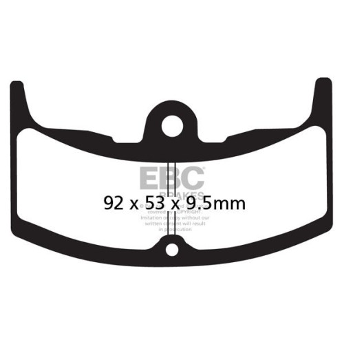 ТОРМОЗНЫЕ КОЛОДКИ Ebc (17200283) ORGANIC STREET FA SERIES ORGANIC