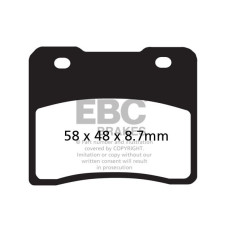 ТОРМОЗНЫЕ КОЛОДКИ Ebc (17200285) ORGANIC STREET FA SERIES ORGANIC