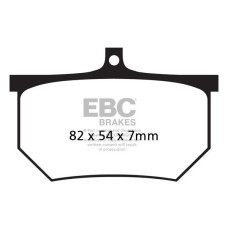 ТОРМОЗНЫЕ КОЛОДКИ Ebc (17200286) ORGANIC STREET FA SERIES ORGANIC