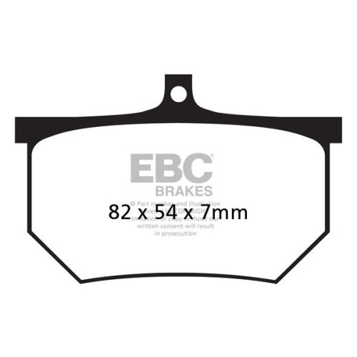ТОРМОЗНЫЕ КОЛОДКИ Ebc (17200286) ORGANIC STREET FA SERIES ORGANIC