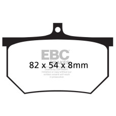 ТОРМОЗНЫЕ КОЛОДКИ Ebc (17200287) ORGANIC STREET FA SERIES ORGANIC