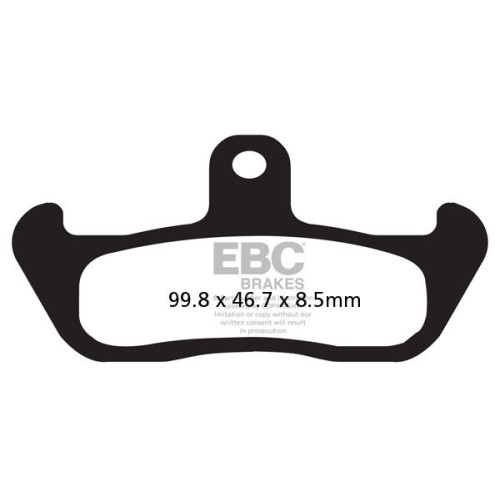 ТОРМОЗНЫЕ КОЛОДКИ Ebc (17200289) ORGANIC STREET FA SERIES ORGANIC