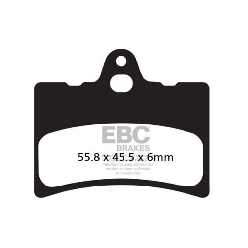 ТОРМОЗНЫЕ КОЛОДКИ Ebc (17200290) ORGANIC STREET FA SERIES ORGANIC