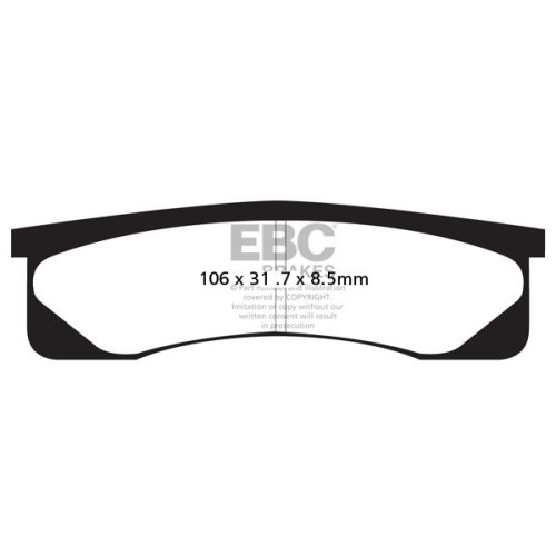 ТОРМОЗНЫЕ КОЛОДКИ Ebc (17200292) ORGANIC STREET FA SERIES ORGANIC