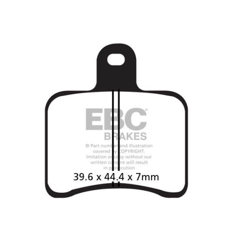 ТОРМОЗНЫЕ КОЛОДКИ Ebc (17200294) ORGANIC STREET FA SERIES ORGANIC