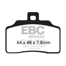 ТОРМОЗНЫЕ КОЛОДКИ Ebc (17200296) ORGANIC STREET FA SERIES ORGANIC
