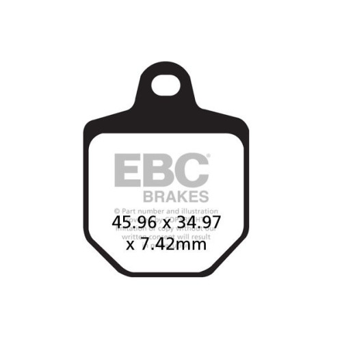ТОРМОЗНЫЕ КОЛОДКИ Ebc (17200297) ORGANIC STREET FA SERIES ORGANIC