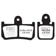 ТОРМОЗНЫЕ КОЛОДКИ Ebc (17200298) ORGANIC STREET FA SERIES ORGANIC