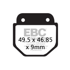 ТОРМОЗНЫЕ КОЛОДКИ Ebc (17200302) ORGANIC STREET FA SERIES ORGANIC