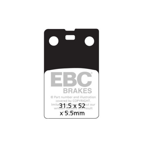 ТОРМОЗНЫЕ КОЛОДКИ Ebc (17200379) ORGANIC SFA SERIES ORGANIC