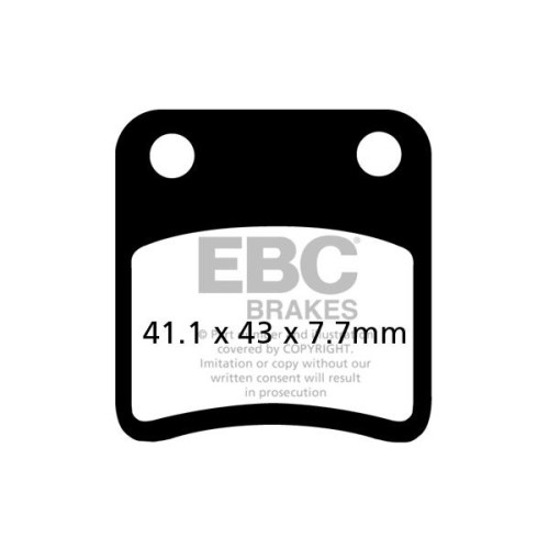 ТОРМОЗНЫЕ КОЛОДКИ Ebc (17200388) ORGANIC SFA SERIES ORGANIC