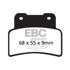 ТОРМОЗНЫЕ КОЛОДКИ Ebc (17200392) ORGANIC SFA SERIES ORGANIC