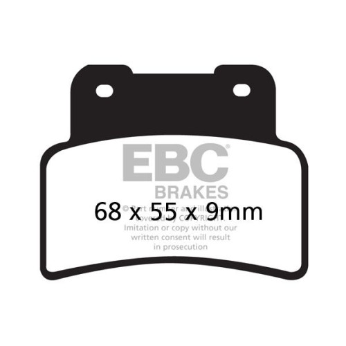 ТОРМОЗНЫЕ КОЛОДКИ Ebc (17200392) ORGANIC SFA SERIES ORGANIC