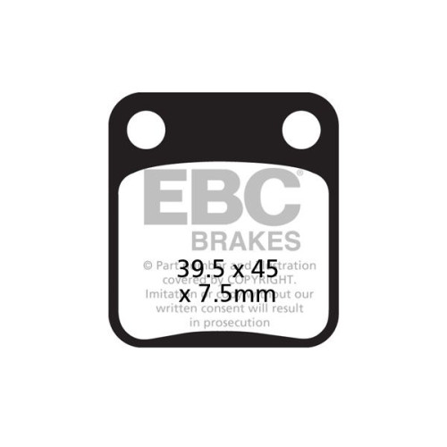 ТОРМОЗНЫЕ КОЛОДКИ Ebc (17200403) карбон SFAC SERIES FIBER