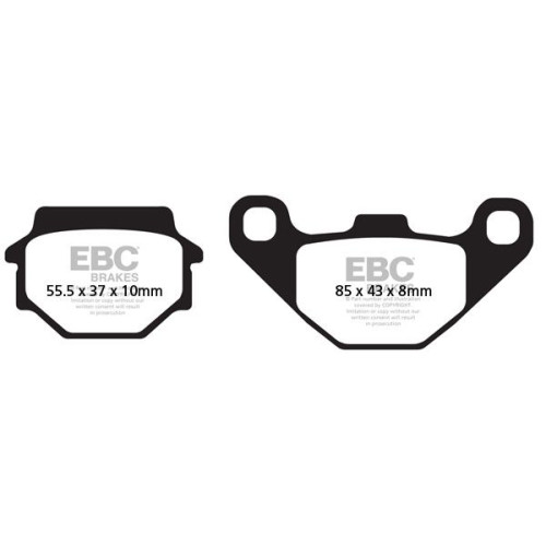 ТОРМОЗНЫЕ КОЛОДКИ Ebc (17200404) карбон SFAC SERIES FIBER