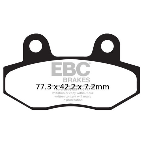 ТОРМОЗНЫЕ КОЛОДКИ Ebc (17200406) карбон SFAC SERIES FIBER