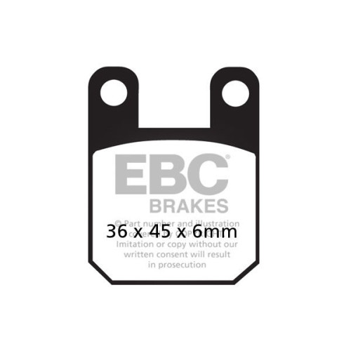 ТОРМОЗНЫЕ КОЛОДКИ Ebc (17200408) карбон SFAC SERIES FIBER