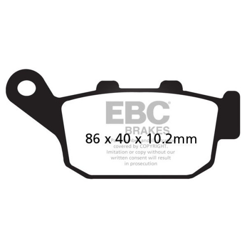 ТОРМОЗНЫЕ КОЛОДКИ Ebc (17200409) карбон SFAC SERIES FIBER